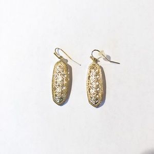 Kendra Scott Gold Filigree Brenna Earrings